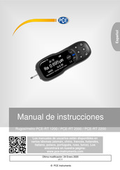 PCE Instruments PCE-RT 2200-ICA Manual De Instrucciones