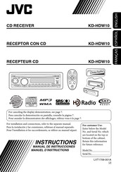 JVC KD-HDW10 Manual De Instrucciones