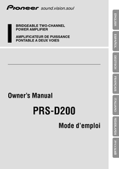 Pioneer PRS-D200 Manual De Instrucciones