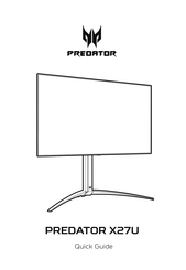 Acer PREDATOR X27U Manual De Instrucciones