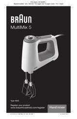 Braun MultiMix 5 Manual De Instrucciones