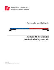 Federal Signal Reliant RLNT48 Manual De Instalación Y Mantenimiento