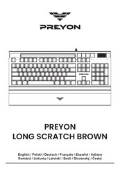 PREYON LONG SCRATCH BROWN Manual De Usuario