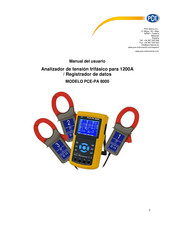 PCE Instruments PCE-PA 8000 Manual Del Usuario