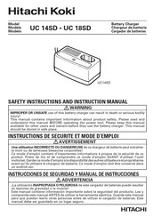 Hitachi Koki UC 18SD Instrucciones De Seguridad Y Manual De Instrucciones