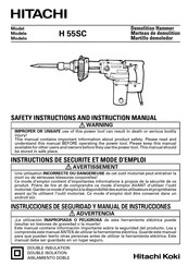 Hitachi H55SC Instrucciones De Seguridad Y Manual De Instrucciones