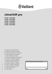 Vaillant 8000010708 Instrucciones De Instalación Y Mantenimiento