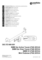 Westfalia Automotive 303 372 600 001 Instrucciones De Montaje Y De Servicio