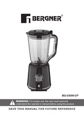 BERGNER BG-53006-CP Manual Del Usuario