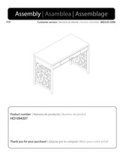 SEI Furniture HO1094337 Instrucciones De Montaje