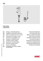 KWC F4LT-MED Instrucciones De Montaje Y Servicio