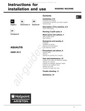 Hotpoint Ariston AQUALTIS AQ9D 48 X Manual De Instrucciones