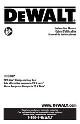 DeWalt DCS382B Manual De Instrucciones