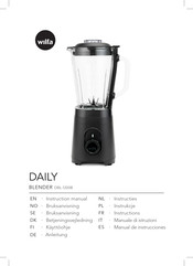 Wilfa DAILY DBL-1200B Manual De Instrucciones