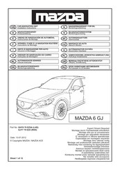 Mazda GHY9 79 EZXA (LHD) Instrucciones De Montaje