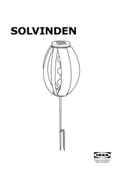 IKEA SOLVINDEN Instrucciones De Montaje
