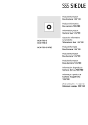 SSS Siedle BCM 753-0 NTSC Informacion De Producto