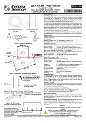 System Sensor WSF-WR-RF Instrucciones De Instalación