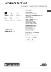 Ariston BCB 313 A VE I C Manual De Instrucciones