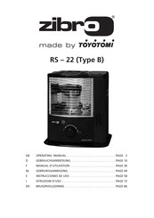 Toyotomi Zibro RS - 22 Instrucciones De Uso