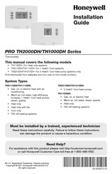 Honeywell PRO TH2000DH Serie Guia De Instalacion