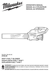 Milwaukee M18 FUEL 2724-20 Manual Del Operador