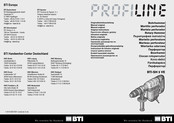 BTI PROFILINE BTI-SH 5 VE Manual Original