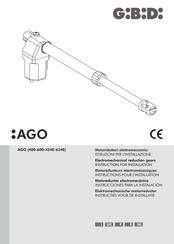 GiBiDi AGO 624E Instrucciones Para La Instalación