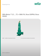 Wilo Wilo-Motor T 57 Instrucciones De Instalación Y Funcionamiento