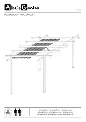 Alice's Garden PGA3X3ROOFBG Manual Del Usuario