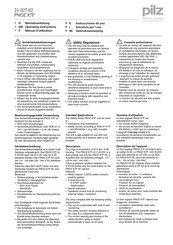 Pilz PNOZ X7P Instrucciones De Uso