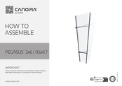 Palram CANOPIA PEGASUS 2x6 Instrucciones De Montaje