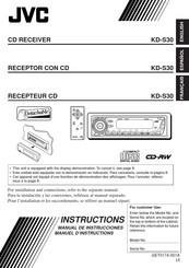 JVC KD-S30 Manual De Instrucciones