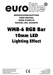 EuroLite WMB-6 RGB Manual Del Usuario