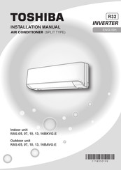 Toshiba RAS-16BAVG-E Manual De Instalación