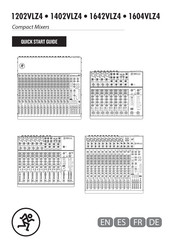 Mackie 1642VLZ4 Guia De Inicio Rapido
