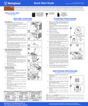 Westinghouse iGen2550DFc Guia De Inicio Rapido