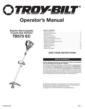 Troy-Bilt TB575 EC Manual Del Operador