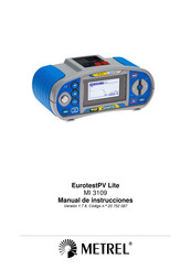 METREL EurotestPV Lite MI 3109 Manual De Instrucciones