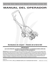 MTD products 550 Serie Manual Del Operador