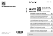 Sony ILCE-6700 Guía De Inicio