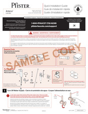Pfister Arterra LG42-DE0K Guía De Instalación Rápida