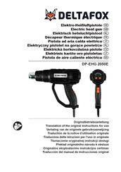 Deltafox DP-EHG 2050E Traduccion Del Manual De Instrucciones Originale