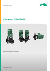 Wilo Atmos GIGA-D Instrucciones De Instalación Y Funcionamiento