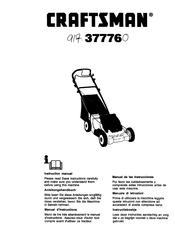 Craftsman 37776 Manual De Las Instrucciones