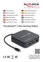 DeLOCK Thunderbolt 87789 Manual Del Usuario