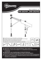 Outsunny 840-262V02 Instrucciones De Montaje