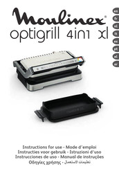 Moulinex optigrill 4in1 xl Instrucciones De Uso