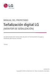 LG 75XS4GB Manual Del Propietário