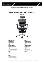 hjh OFFICE ERGOHUMAN PLUS LEGPRO I 652298 Instrucciones De Montaje